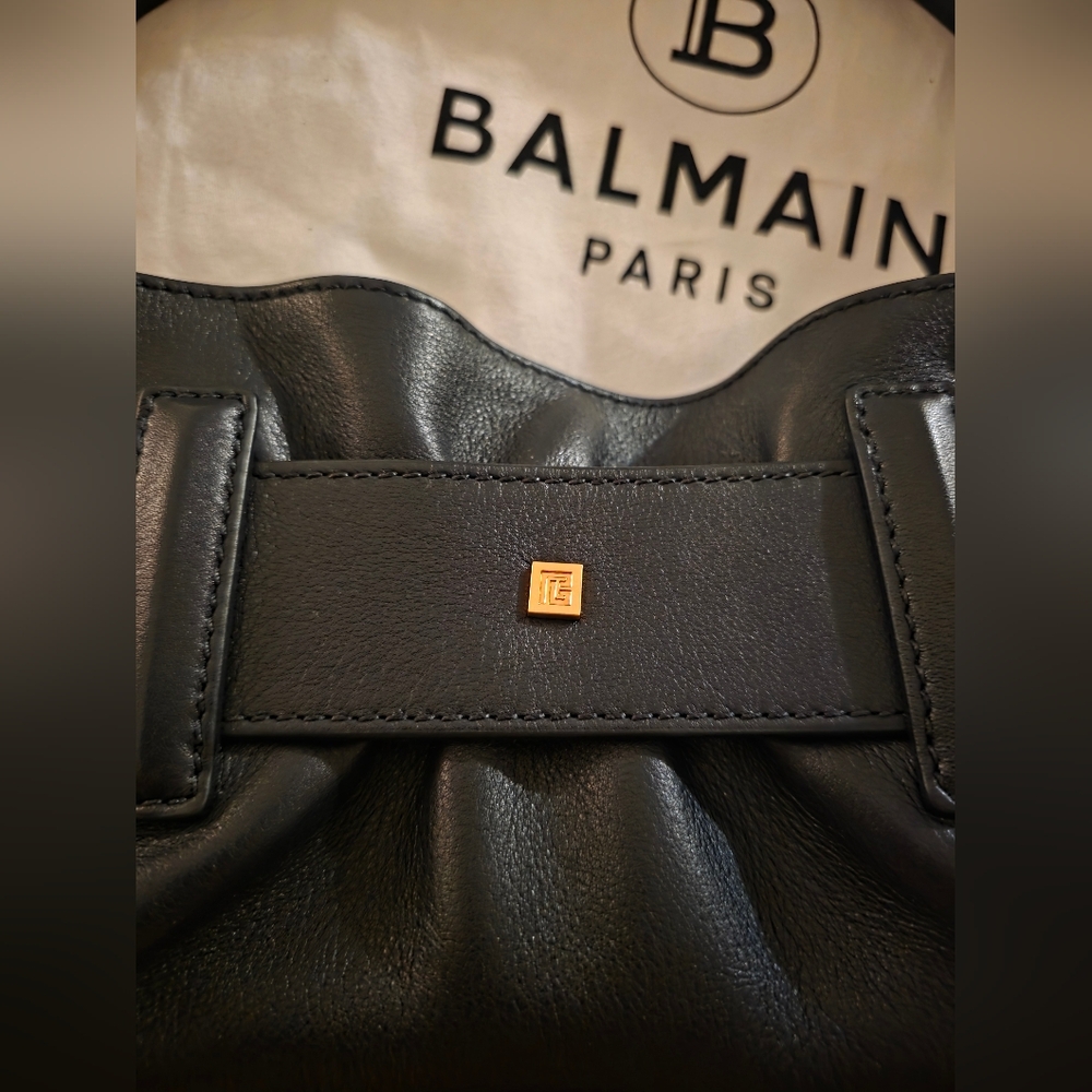 Balmain Black and Gold Shoulder Bag - Picture 16 of 17